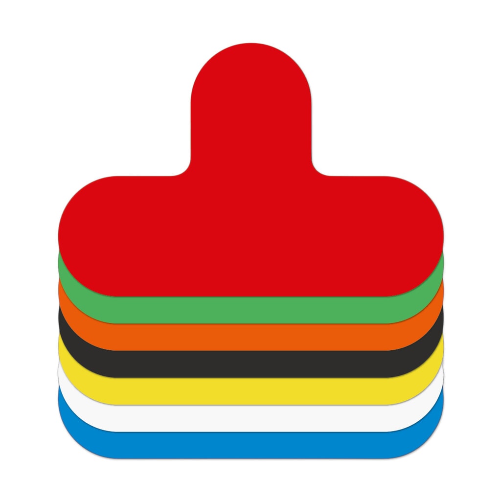 Product afbeelding: Vloermarkeringen, T-vorm, geel