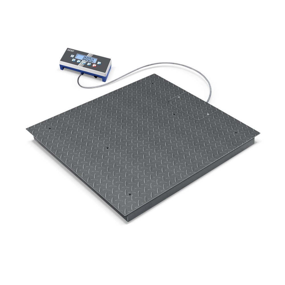 Product afbeelding: Vloerweegschaal KERN met display, ijkbaar, weegbereik max. 600 kg, cijferinterval 100 | 200 g