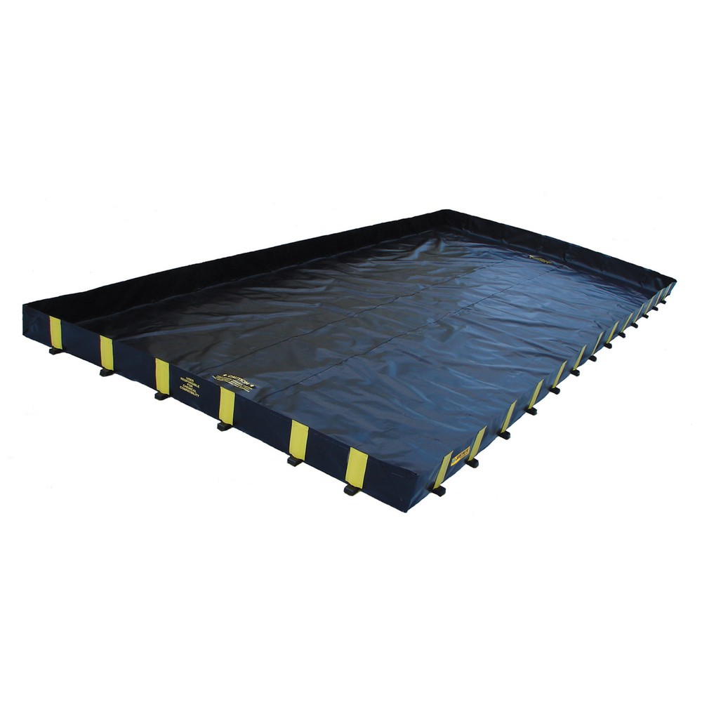 Product afbeelding: Justrite® vouw-lekbak van polyester QuickBerm® Plus, inhoud 9.501 l