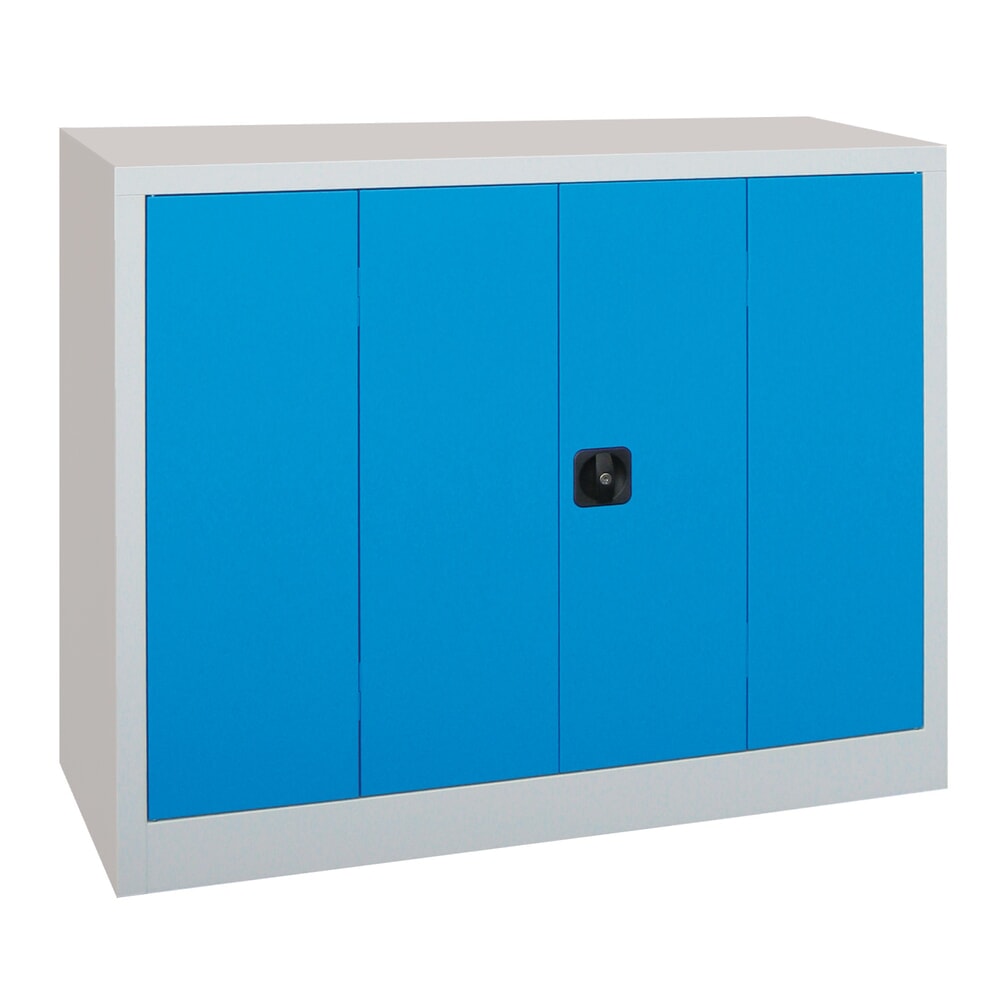 Productafbeelding nr. 2: Vouwdeurkast PAVOY met 2 legborden, hxbxd 1.000 x 1.200 x 400 mm, lichtgrijs, lichtgrijs