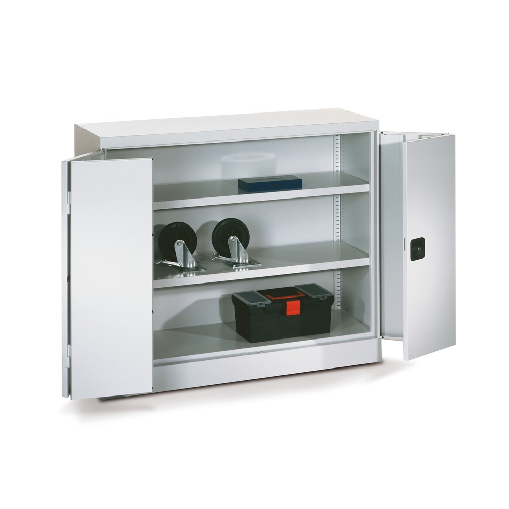 Productafbeelding nr. 3: Vouwdeurkast PAVOY met 2 legborden, hxbxd 1.000 x 1.200 x 400 mm, lichtgrijs, lichtgrijs