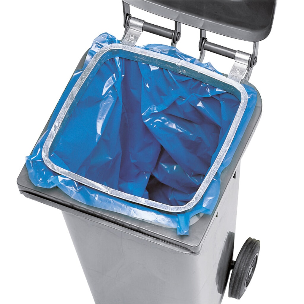 Vuilniszakhouder voor vuilnisbak van kunststof 80 liter Product afbeelding: Vuilniszakhouder voor vuilnisbak van kunststof 80 liter