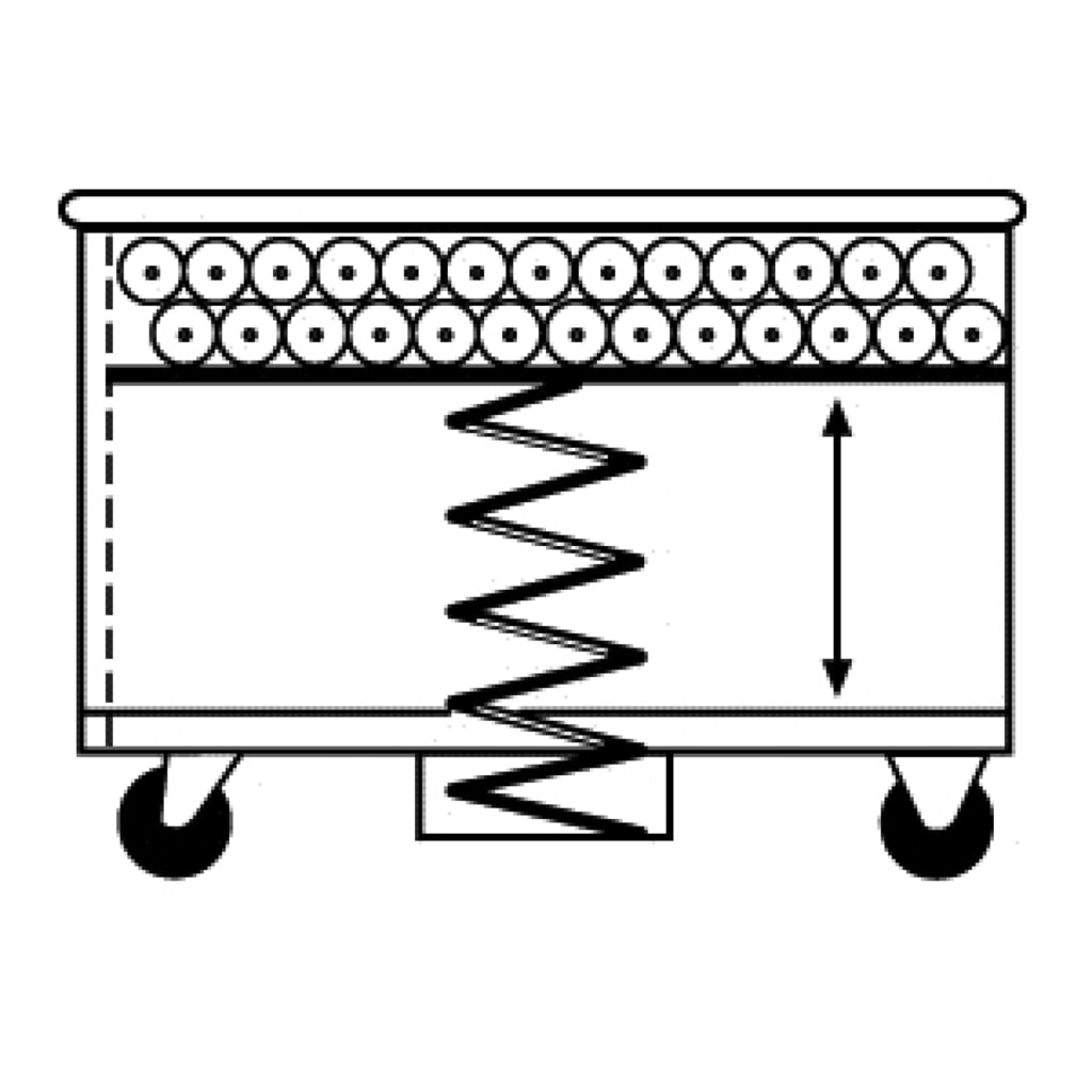 Wagen met verende bodem, aluminium, volume 380 l Productafbeelding nr. 3: Wagen met verende bodem, aluminium, volume 380 l