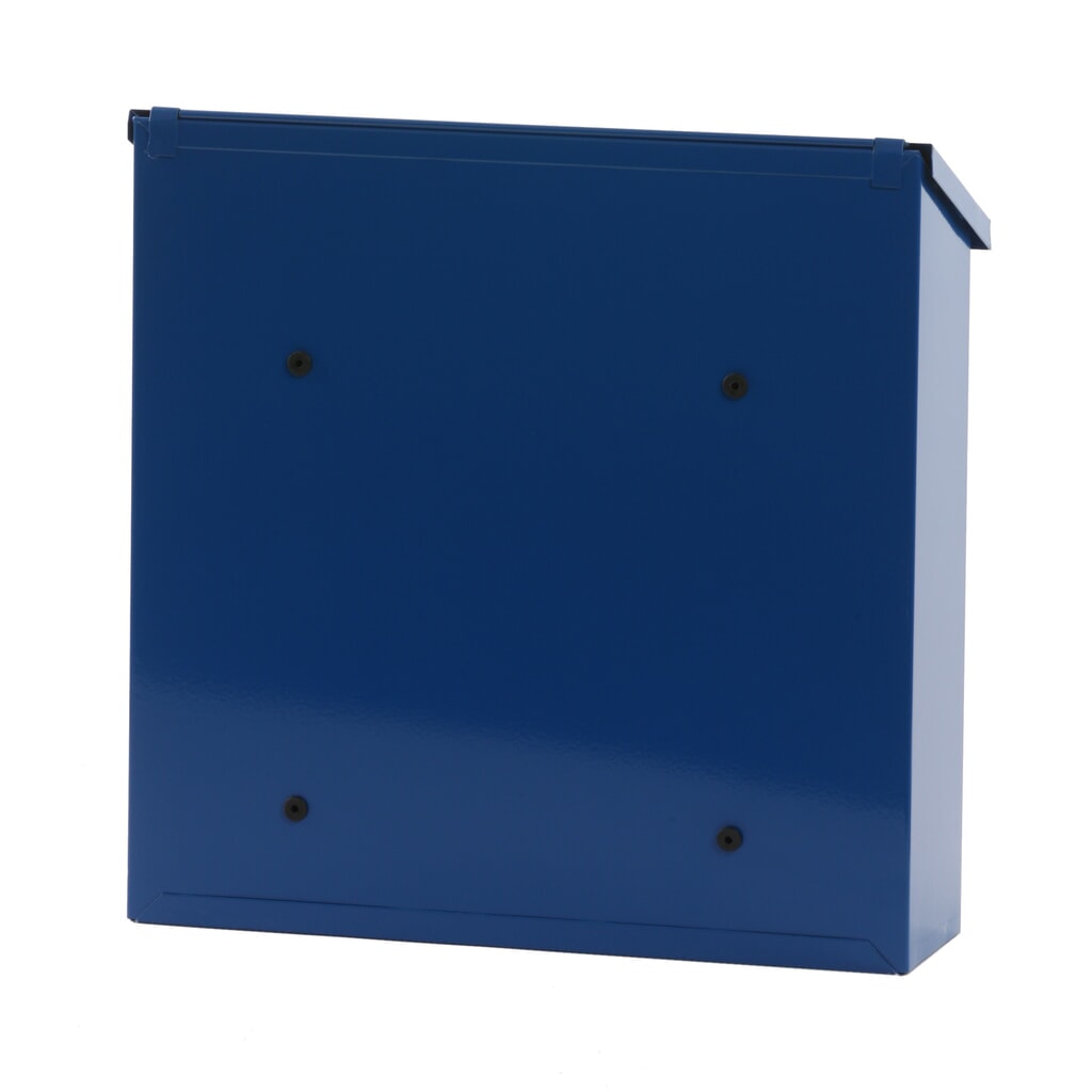 Productafbeelding nr. 3: Wandbrievenbus Malagan, met cilinderslot, van verzinkt staal, blauw