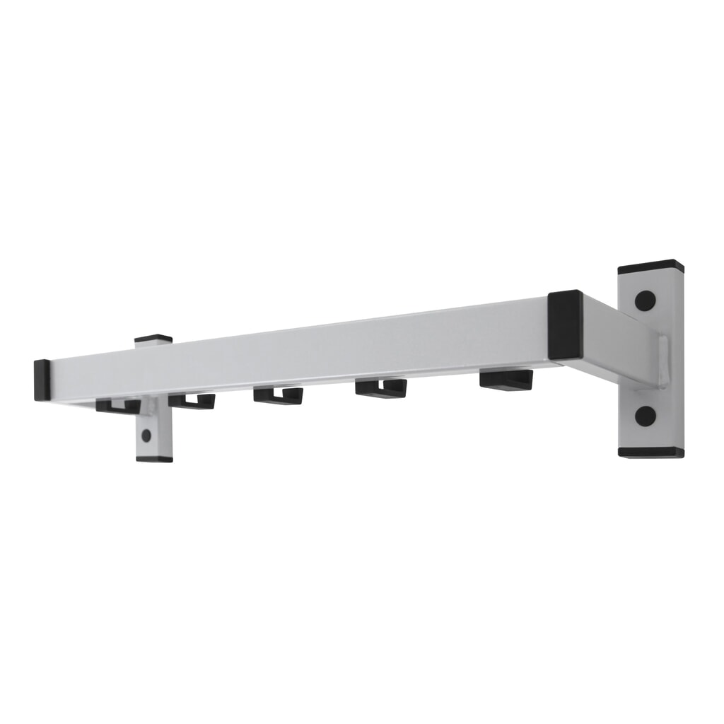 Product afbeelding: Wandgarderobe Safe, om vast te schroeven, grijs, 5 haken