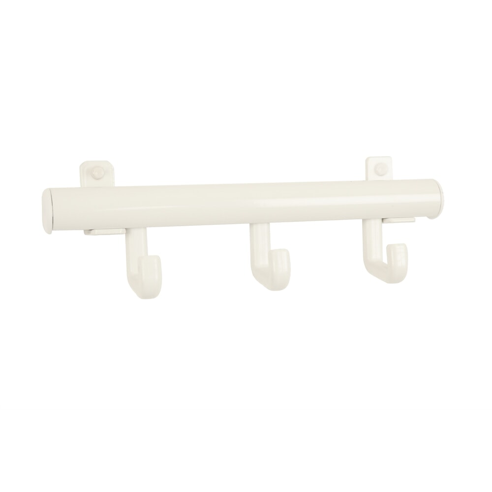 Productafbeelding nr. 1: Wandgarderobe Techno, om vast te schroeven, 3 haken, wit