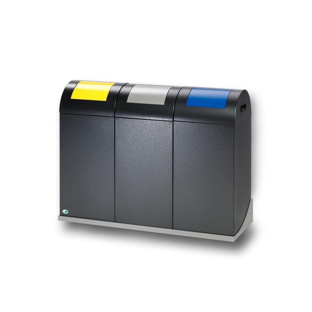 Product afbeelding: Wandhouder voor afvalbak VAR®, 60 liter, 3-voudig