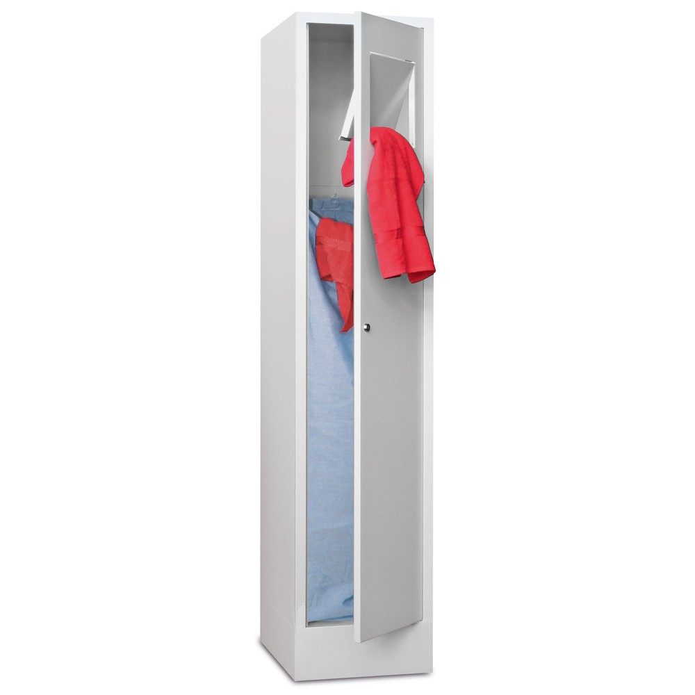 Productafbeelding nr. 1: Waskast PAVOY, hxbxd 1.850 x 400 x 500 mm, met poten, lichtgrijs, lichtgrijs