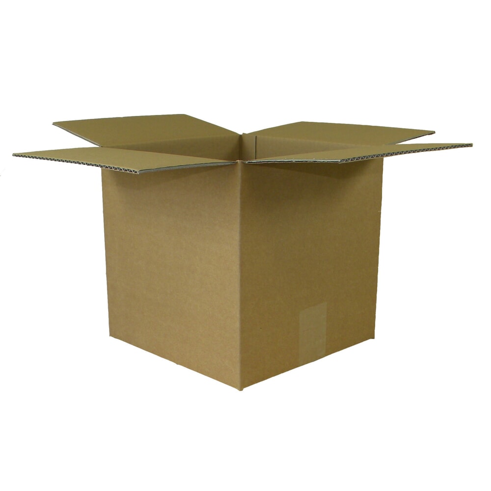 Product afbeelding: Wellpapp-Faltkarton 1-wellig, 250 x 250 x 250 mm, Qual. 1.20 B, braun