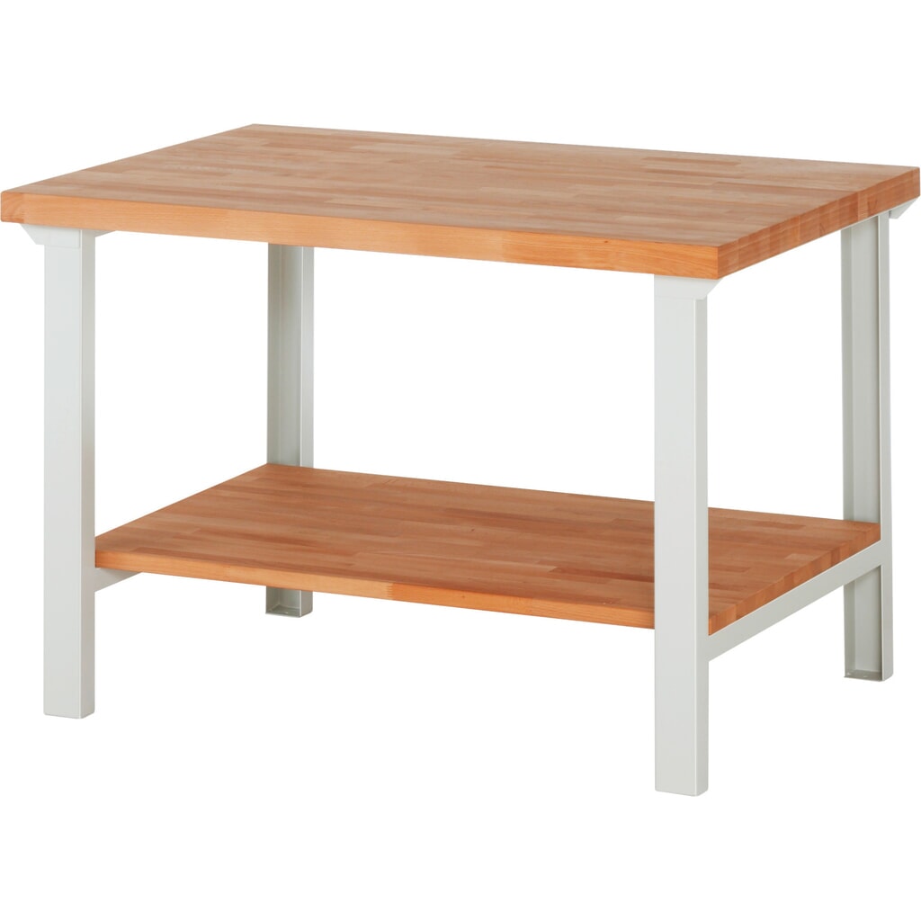 Werkbank RAU serie 7000, 1 massief beuken legbord, hxbxd 840 x 1.250 x 900 mm Product afbeelding: Werkbank RAU serie 7000, 1 massief beuken legbord, hxbxd 840 x 1.250 x 900 mm