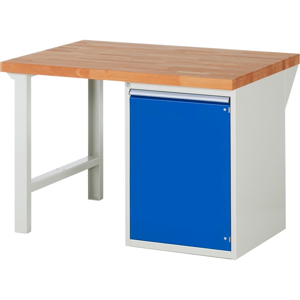 Product afbeelding: Werkbank RAU serie 7000, 1 kast, hxbxd 890 x 1.250 x 900 mm, 1 draaideur , 1 legbord