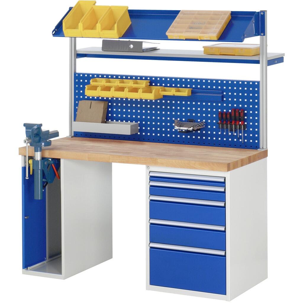 Productafbeelding nr. 5: Werkbank RAU serie 7000, 2 kasten, hxbxd 840 x 1.500 x 700 mm, 5 lades 1 x 60 mm, 1 x 90 mm, 2 x 150 mm, 1 x 270 mm
