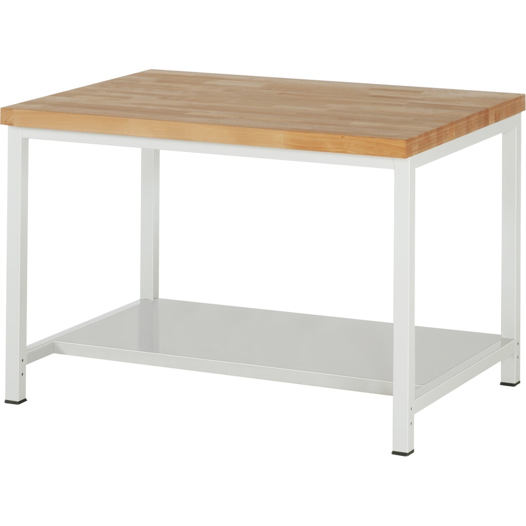 RAU werkbank voor zwaar gebruik serie 8000, 1 aflegbord diepte 650 mm, hxbxd 840-1.040 mm x 1250 mm x 900 mm Product afbeelding: RAU werkbank voor zwaar gebruik serie 8000, 1 aflegbord diepte 650 mm, hxbxd 840-1.040 mm x 1250 mm x 900 mm