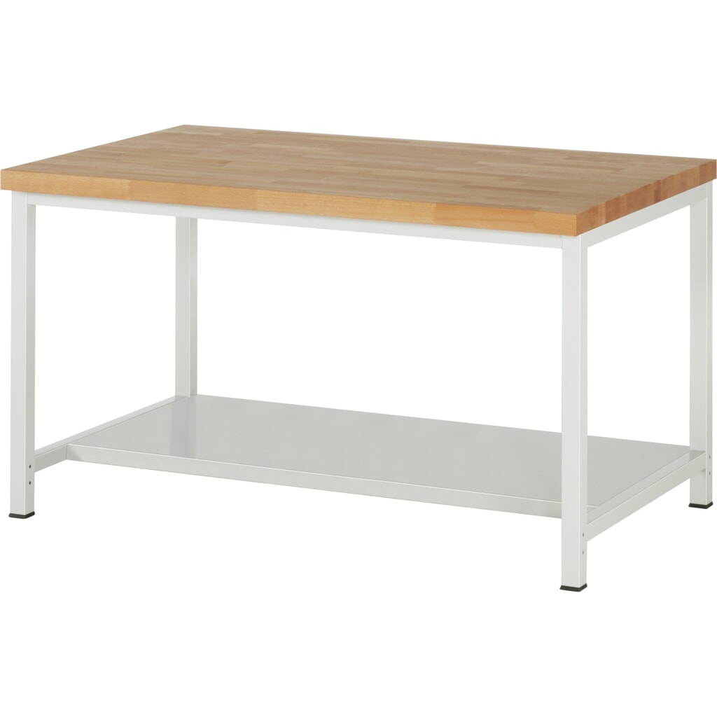 Product afbeelding: RAU werkbank voor zwaar gebruik serie 8000, 1 aflegbord diepte 650 mm, hxbxd 840-1.040 mm x 1500 mm x 900 mm