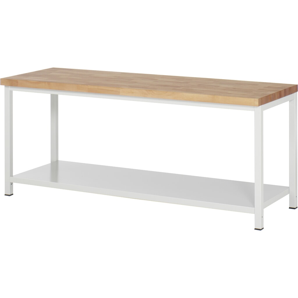 RAU werkbank voor zwaar gebruik serie 8000, 1 aflegbord diepte 650 mm, hxbxd 840-1.040 mm x 2000 mm x 700 mm Product afbeelding: RAU werkbank voor zwaar gebruik serie 8000, 1 aflegbord diepte 650 mm, hxbxd 840-1.040 mm x 2000 mm x 700 mm