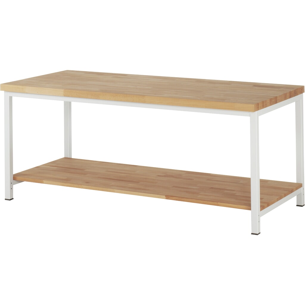 Product afbeelding: RAU werkbank serie 8000, h x b x d 840-1.040 x 2.000 x 900 mm, legbord onderaan