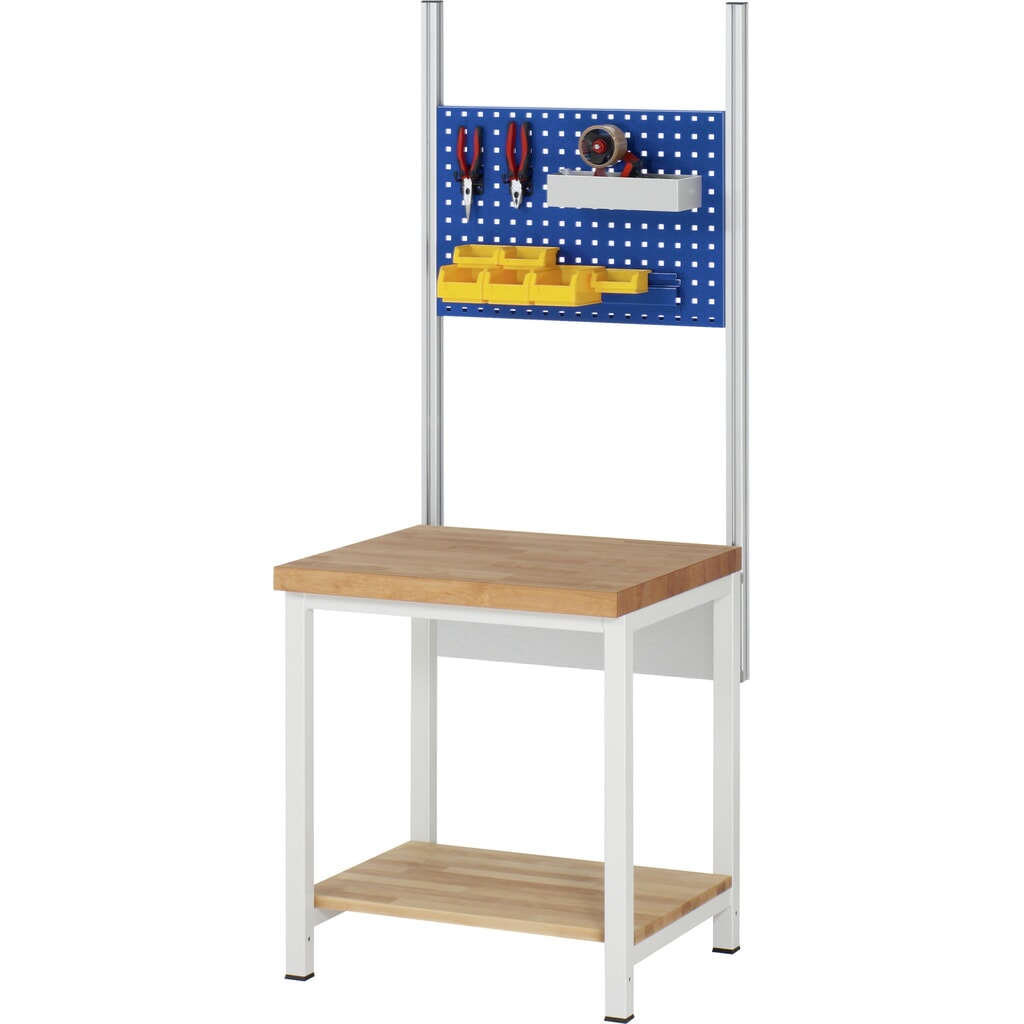 Werkbank RAU serie 8000, 1 massief beuken legbord diepte 557 mm, hxbxd 840 x 750 x 700 mm Productafbeelding nr. 4: Werkbank RAU serie 8000, 1 massief beuken legbord diepte 557 mm, hxbxd 840 x 750 x 700 mm