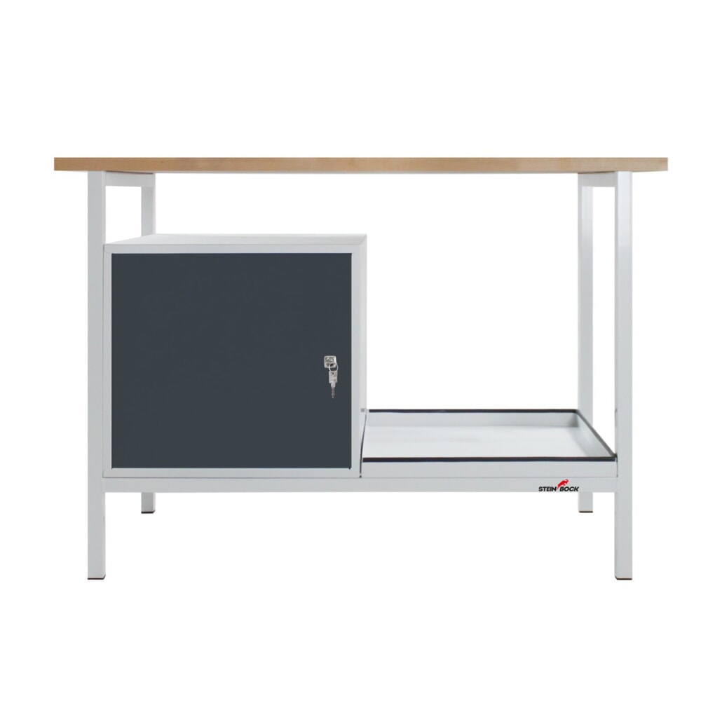Productafbeelding nr. 2: Werkbank Steinbock® Cube, 1 deur, draagvermogen 300 kg, hxbxd 825 x 1.200 x 600 mm, RAL 7035 / 7016