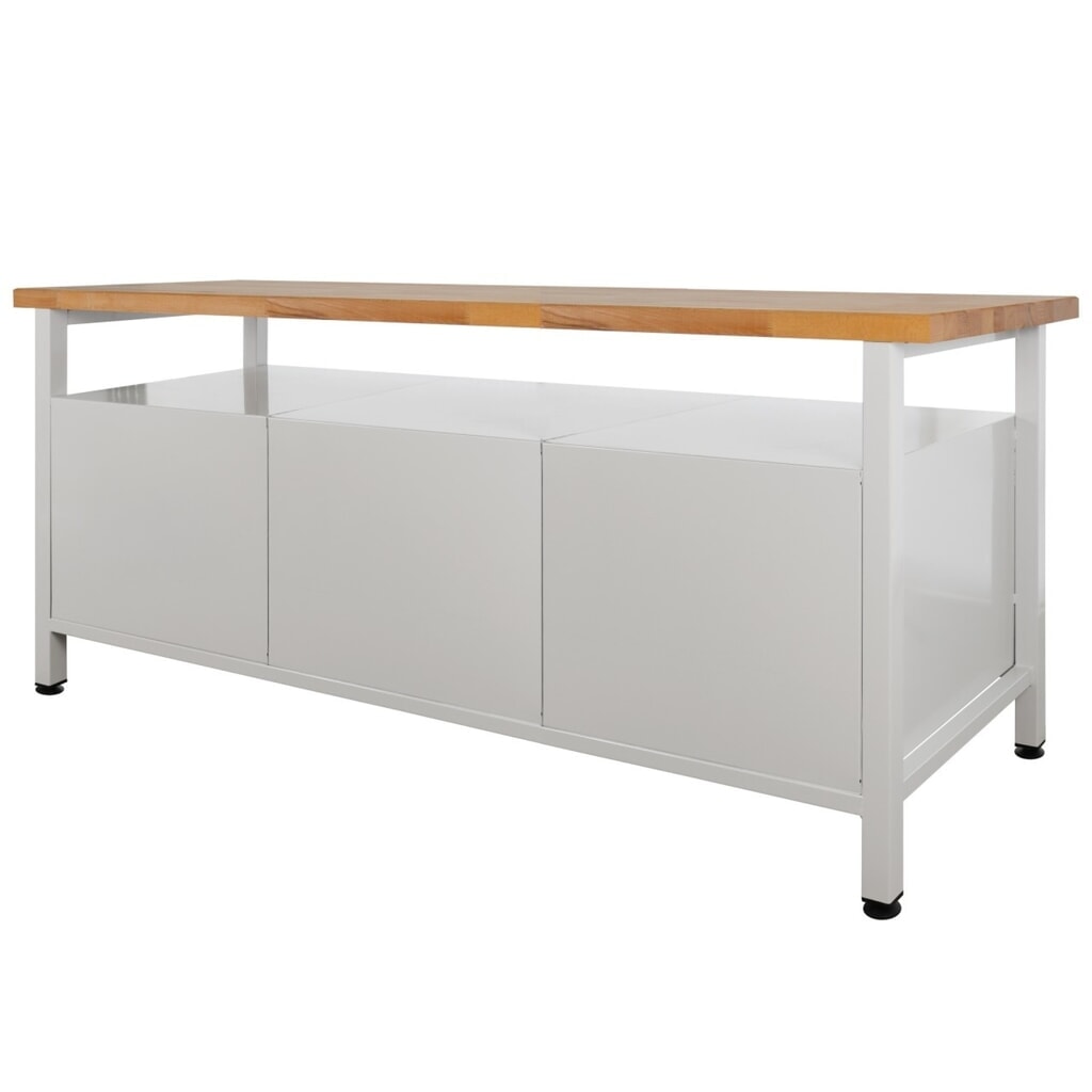 Productafbeelding nr. 5: Werkbank Steinbock® Extra, 1 legruimte, 2 deuren, 3 lades, draagvermogen 500 kg, hxbxd 840 x 1.700 x 600 mm, RAL 7035 / 7016
