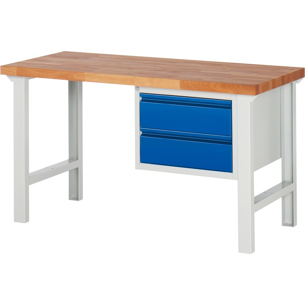 Product afbeelding: Werkbank Steinbock®, met 2 lades, hxbxd 840 x 1.500 x 700 mm, RAL 7035 / 5010