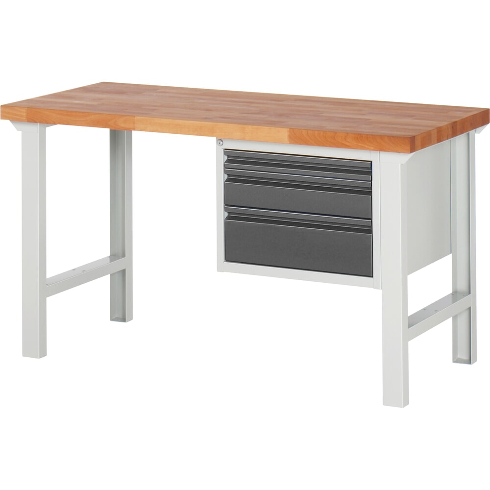 Product afbeelding: Werkbank Steinbock®, met 3 lades, hxbxd 840 x 1.500 x 700 mm, RAL 7035 / 7016