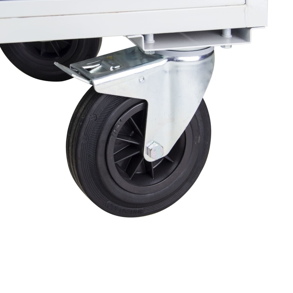 Productafbeelding nr. 2: Werkbank Steinbock® Motion, verrijdbaar, 1 deur, draagvermogen 500 kg, hxbxd 827 x 1.300 x 600 mm, RAL 7035 / 7016