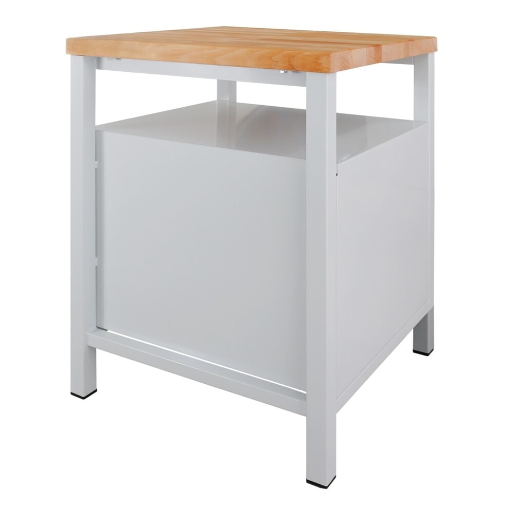 Productafbeelding nr. 2: Werkbank Steinbock® Premium, 1 legruimte, 1 deur, draagvermogen 300 kg, hxbxd 840 x 600 x 600 mm, RAL 7035 / 7016