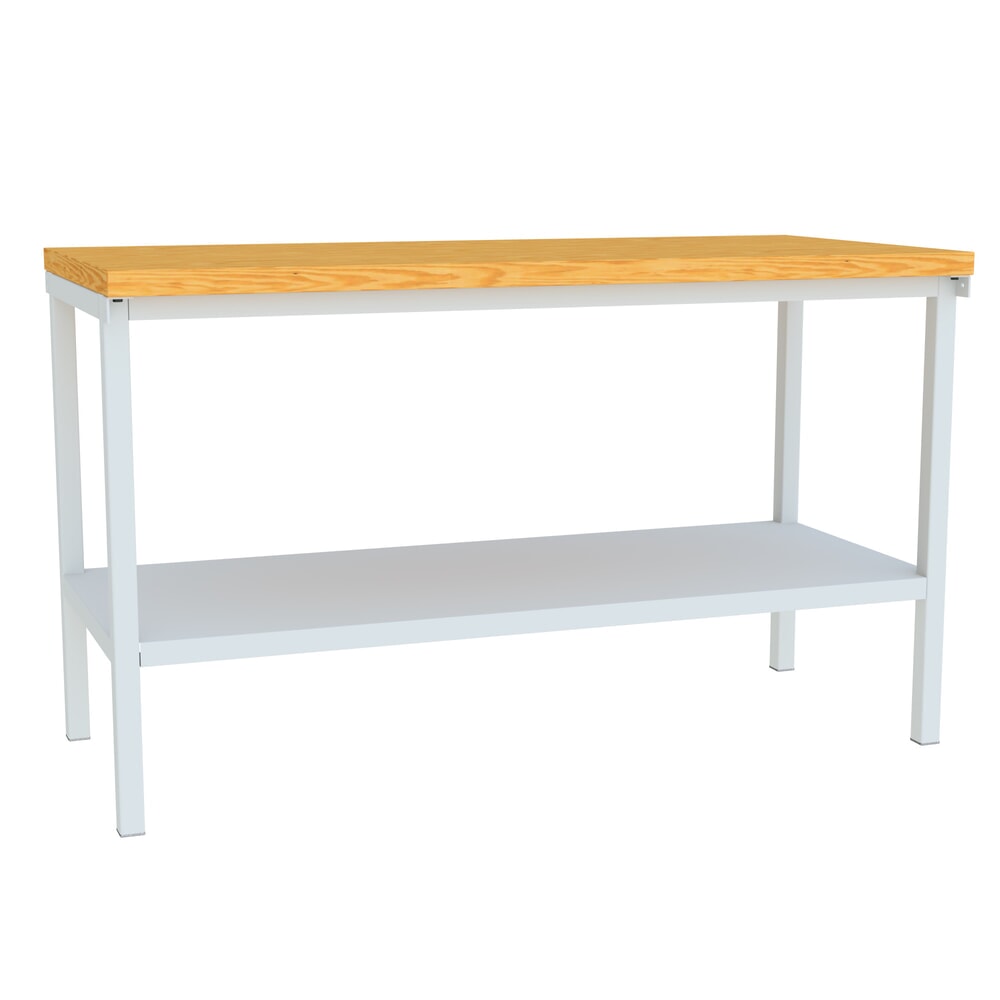 Product afbeelding: Werkbanktafel PAVOY met aflegvlak, hxbxd 900 x 1.500 x 700 mm, lichtgrijs