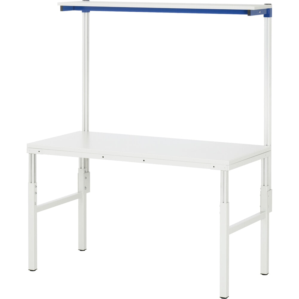 Productafbeelding nr. 3: Werktafel RAU serie E, met legplank, hxbxd 650-1.000 x 1.200 x 500 mm, werkblad met melaminelaag