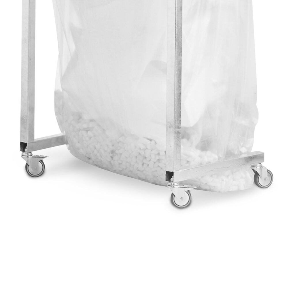 Product afbeelding: RENNER Wielset voor kringloopafvalbak met groot volume, 4 zwenkwielen, 2 incl. vastzetrem