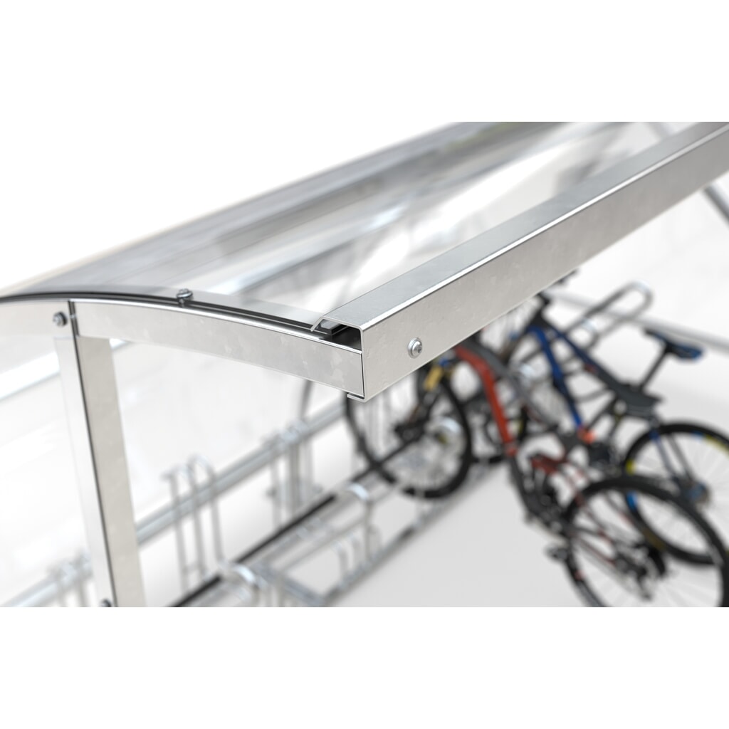 Overkapping wsm® BAMBERG in rondboogontwerp, breedte 2.090 mm, verzinkt Productafbeelding nr. 2: Overkapping wsm® BAMBERG in rondboogontwerp, breedte 2.090 mm, verzinkt