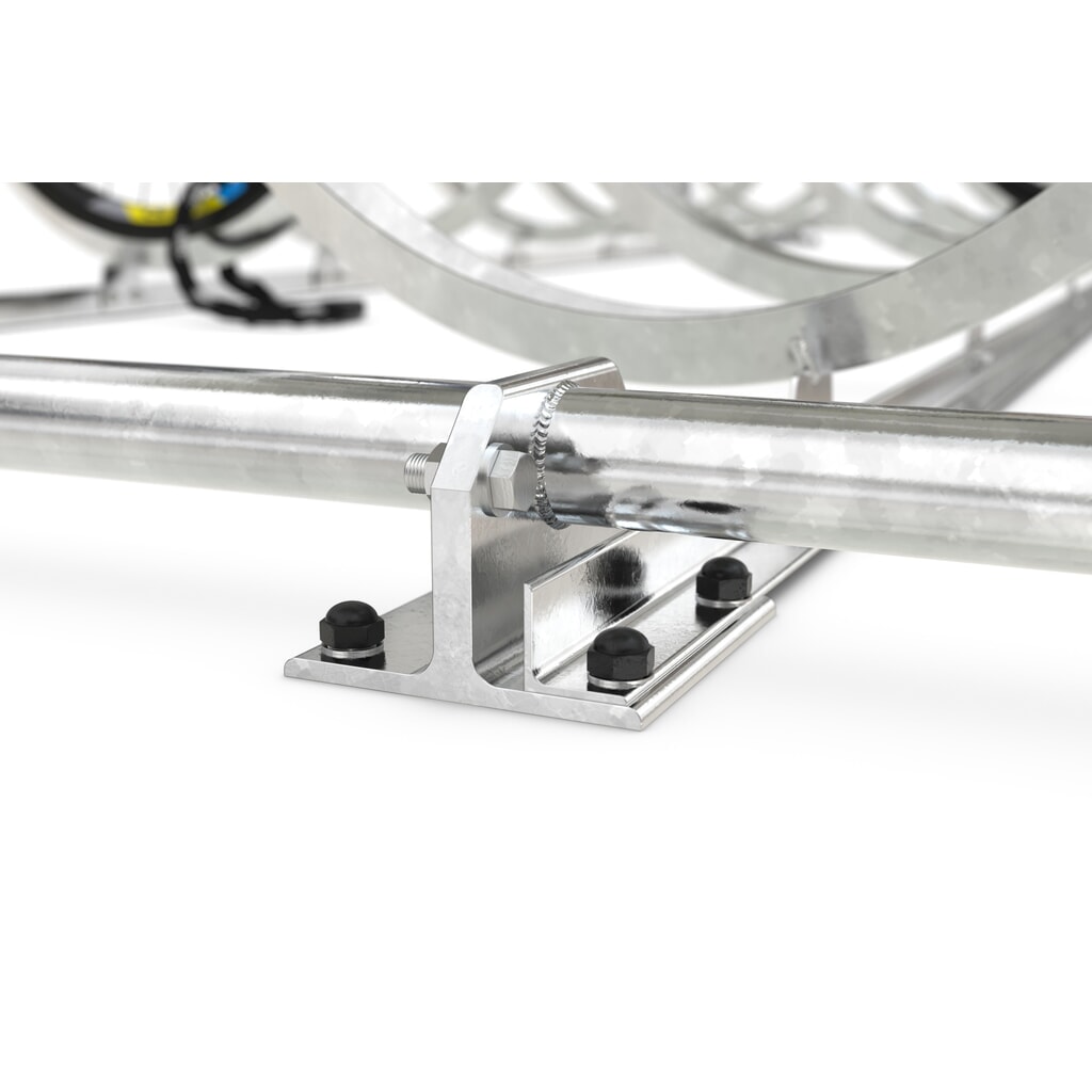 Overkapping wsm® SIEGEN, met hoog schuin fietsenrek, thermisch verzinkt, 1-zijdig, 10 plaatsen Productafbeelding nr. 4: Overkapping wsm® SIEGEN, met hoog schuin fietsenrek, thermisch verzinkt, 1-zijdig, 10 plaatsen