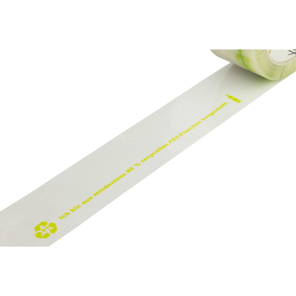 Xenial® PET-recycling-tape, 37 µ, b x l 50 mm x 100 m, transparant, 36 stuks/verpakkingseenheid Productafbeelding nr. 2: Xenial® PET-recycling-tape, 37 µ, b x l 50 mm x 100 m, transparant, 36 stuks/verpakkingseenheid