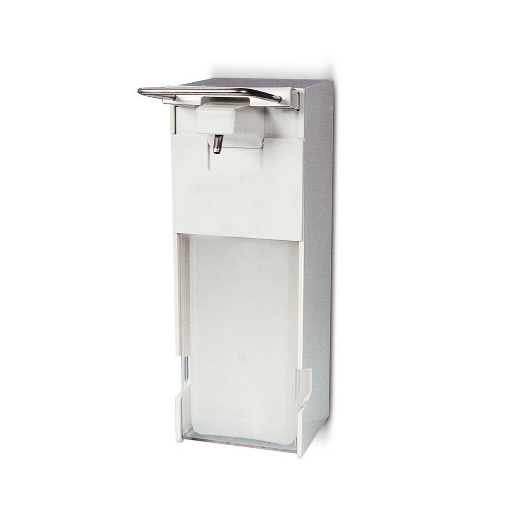Product afbeelding: Zeep- en desinfectiedispenser met armhendel, inhoud 1.000 ml