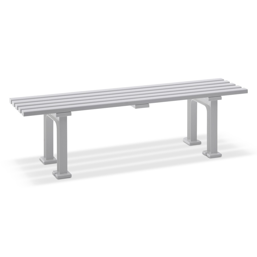 Product afbeelding: Zitbank Basel, lengte 1.500 mm, 2 poten, wit