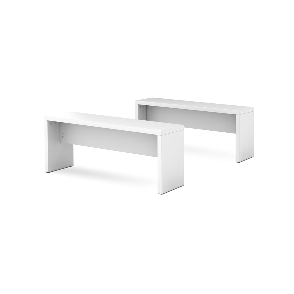 Zitbank voor vergadertafel, lengte 1.180 mm, wit, 2 st./VE Product afbeelding: Zitbank voor vergadertafel, lengte 1.180 mm, wit, 2 st./VE