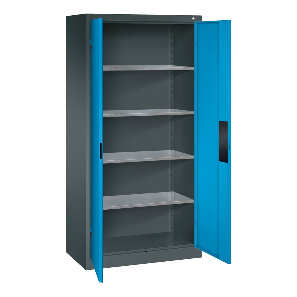 Draaideurkast, cap. 700 kg, 195x93x50cm, antracietgrijs, antracietgrijs Productafbeelding nr. 5: Draaideurkast, cap. 700 kg, 195x93x50cm, antracietgrijs, antracietgrijs