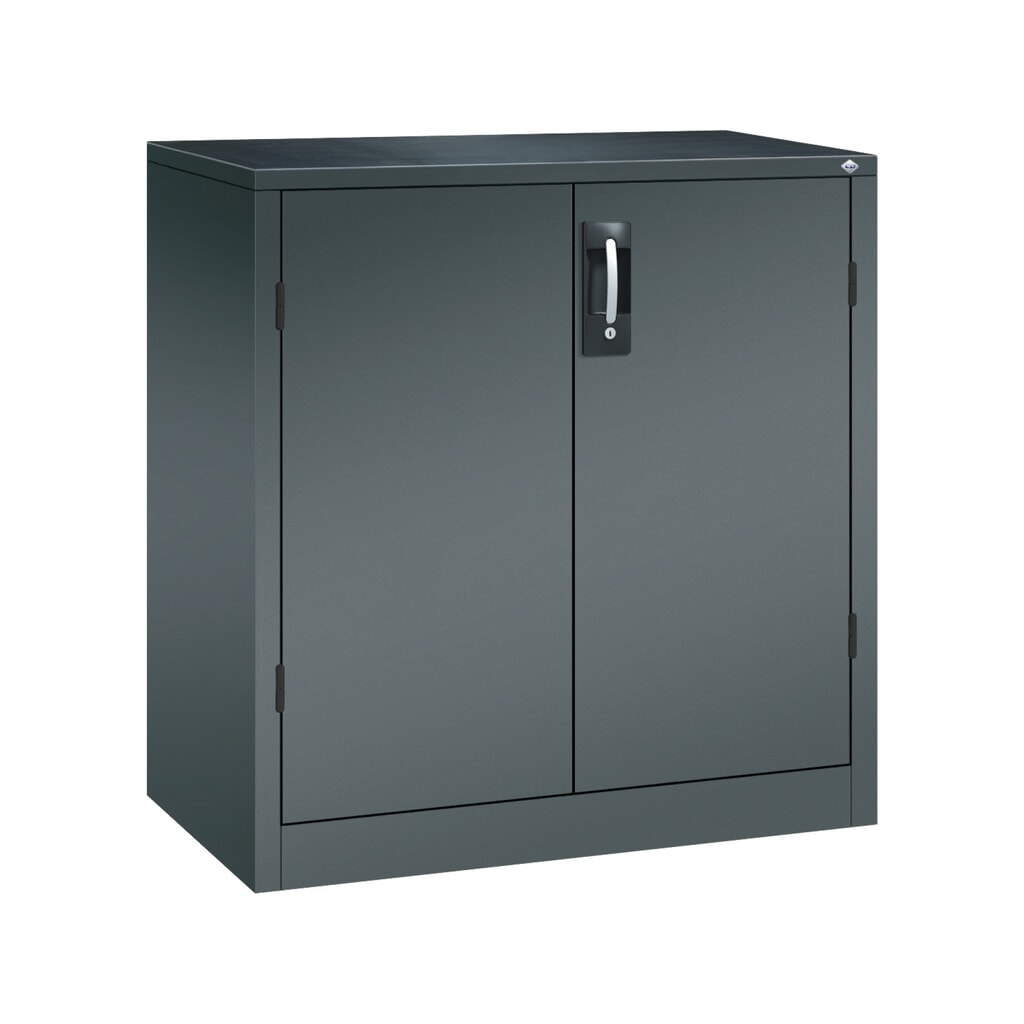Zwaarlastkast met opensl. deuren, cap. 700 kg, 100x93x50cm, antracietgrijs, antracietgrijs Product afbeelding: Zwaarlastkast met opensl. deuren, cap. 700 kg, 100x93x50cm, antracietgrijs, antracietgrijs