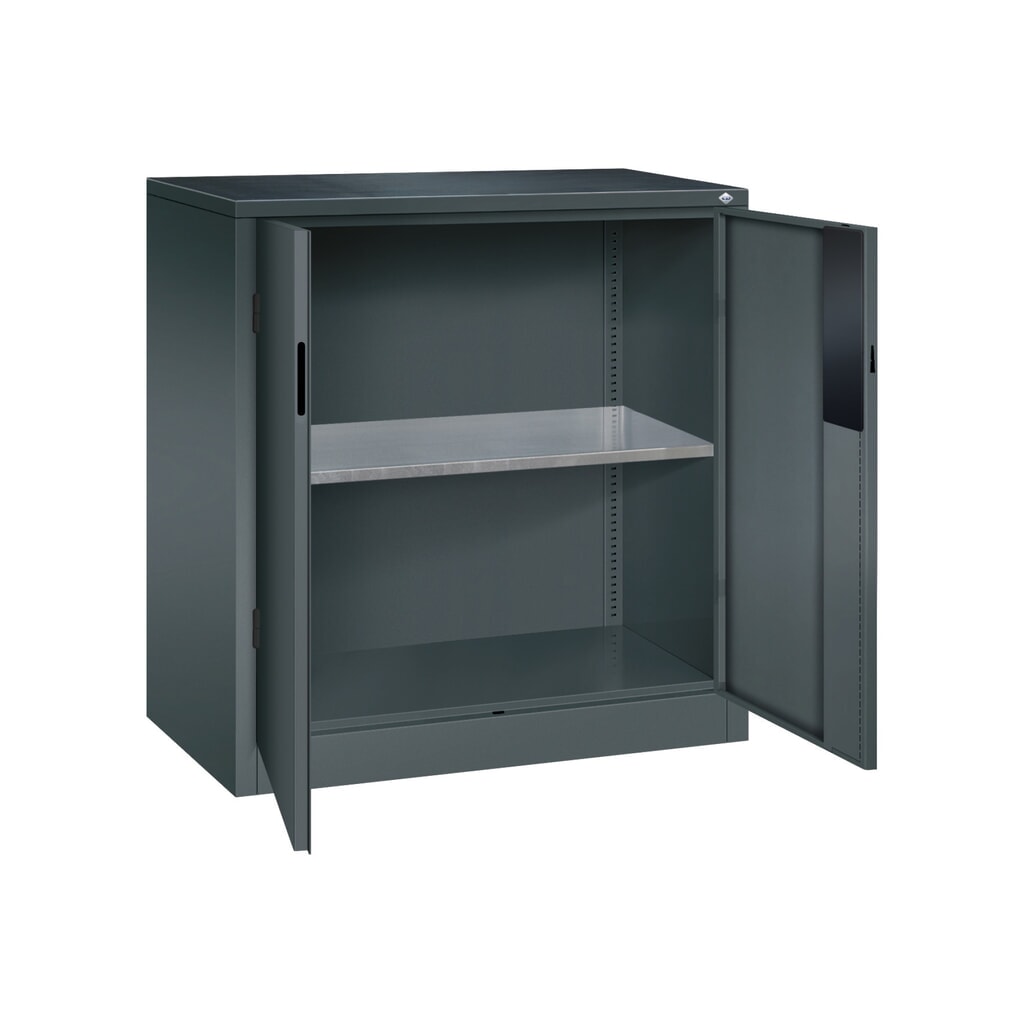 Productafbeelding nr. 5: Zwaarlastkast met opensl. deuren, cap. 700 kg, 100x93x50cm, antracietgrijs, antracietgrijs