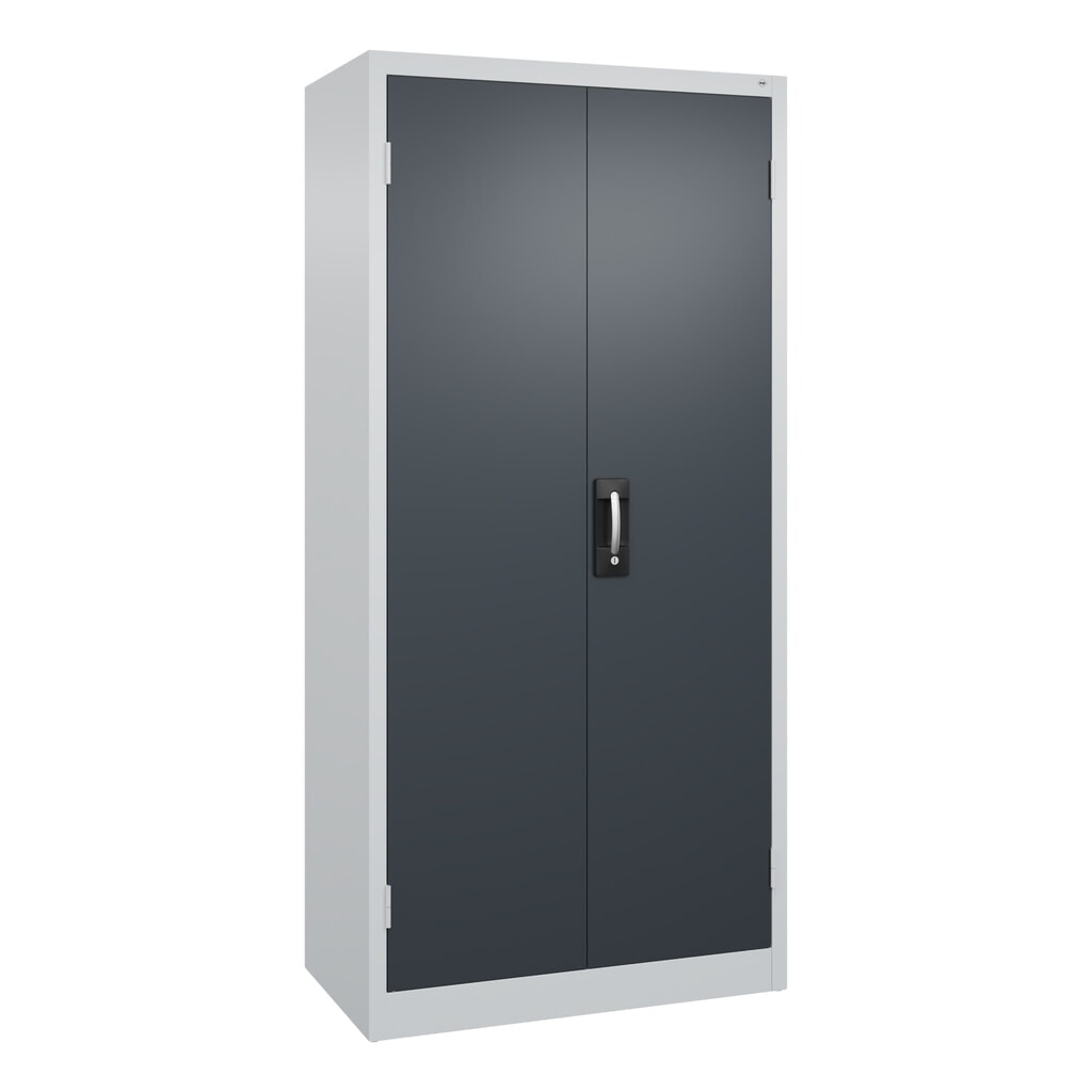 Product afbeelding: Draaideurkast, cap. 700 kg, 195x93x50cm, lichtgrijs, antracietgrijs