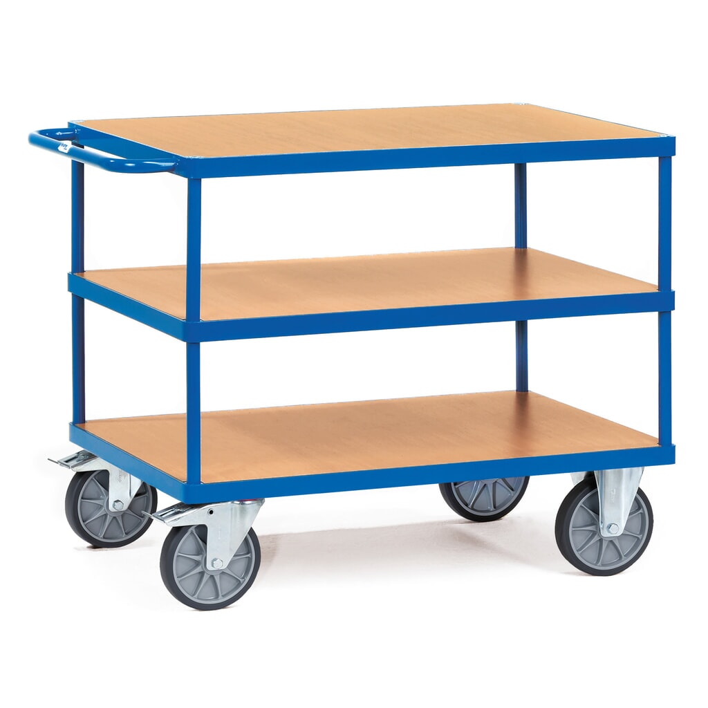 Product afbeelding: Zware tafel- en montagewagen fetra®, 3 etages van 500 x 850 mm