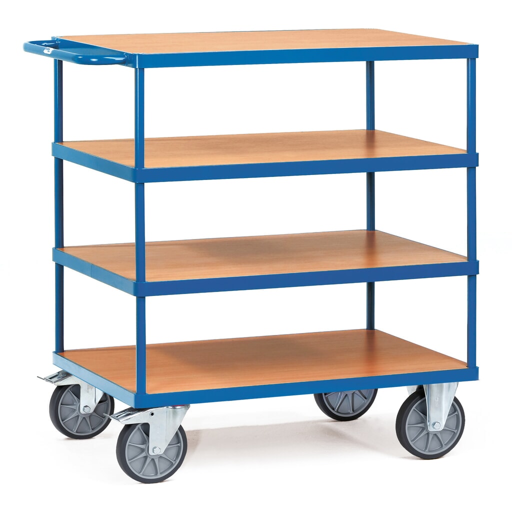 Product afbeelding: Zware tafel- en montagewagen fetra®, 4 etages van 500 x 850 mm