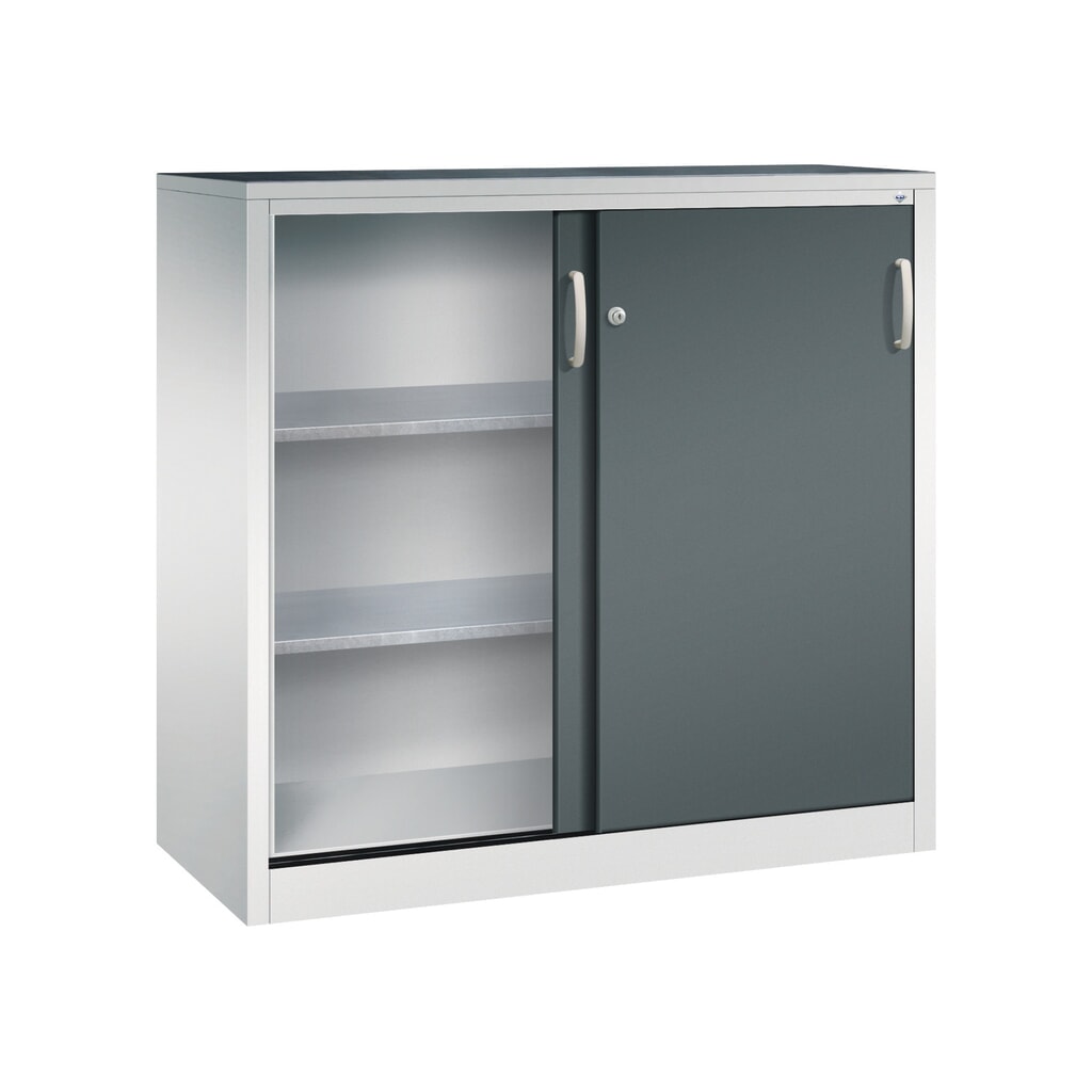 Productafbeelding nr. 3: Zwarelast-schuifdeurenkast C+P, hxbxd 1.200 x 1.200 x 500 mm, lichtgrijs, antracietgrijs