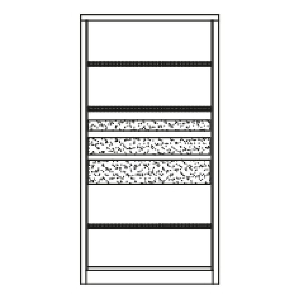 Productafbeelding nr. 6: Zwarelastkast PAVOY Premium, 3 legborden + laden 1x75+ 1x125 + 1x175 mm, lichtgrijs, lichtgrijs