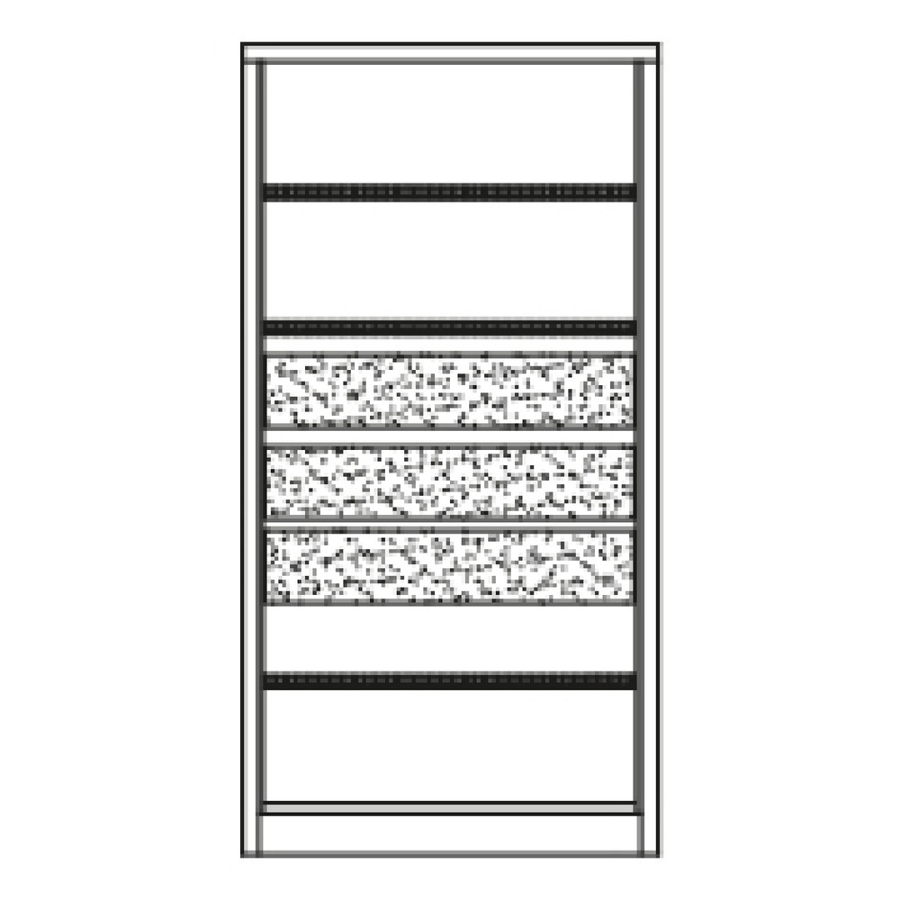 Productafbeelding nr. 6: Zwarelastkast PAVOY Premium, 3 legborden + laden 3x175 mm, lichtgrijs, lichtgrijs