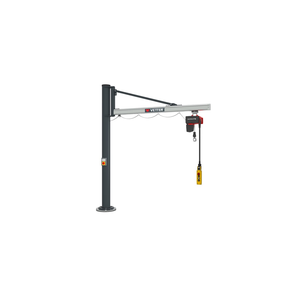 Productafbeelding nr. 4: Zwenkkraan VETTER® incl. elektrische takel LIFTKET, kolomuitvoering, reikwijdte 2.900 mm, draagvermogen 125 kg