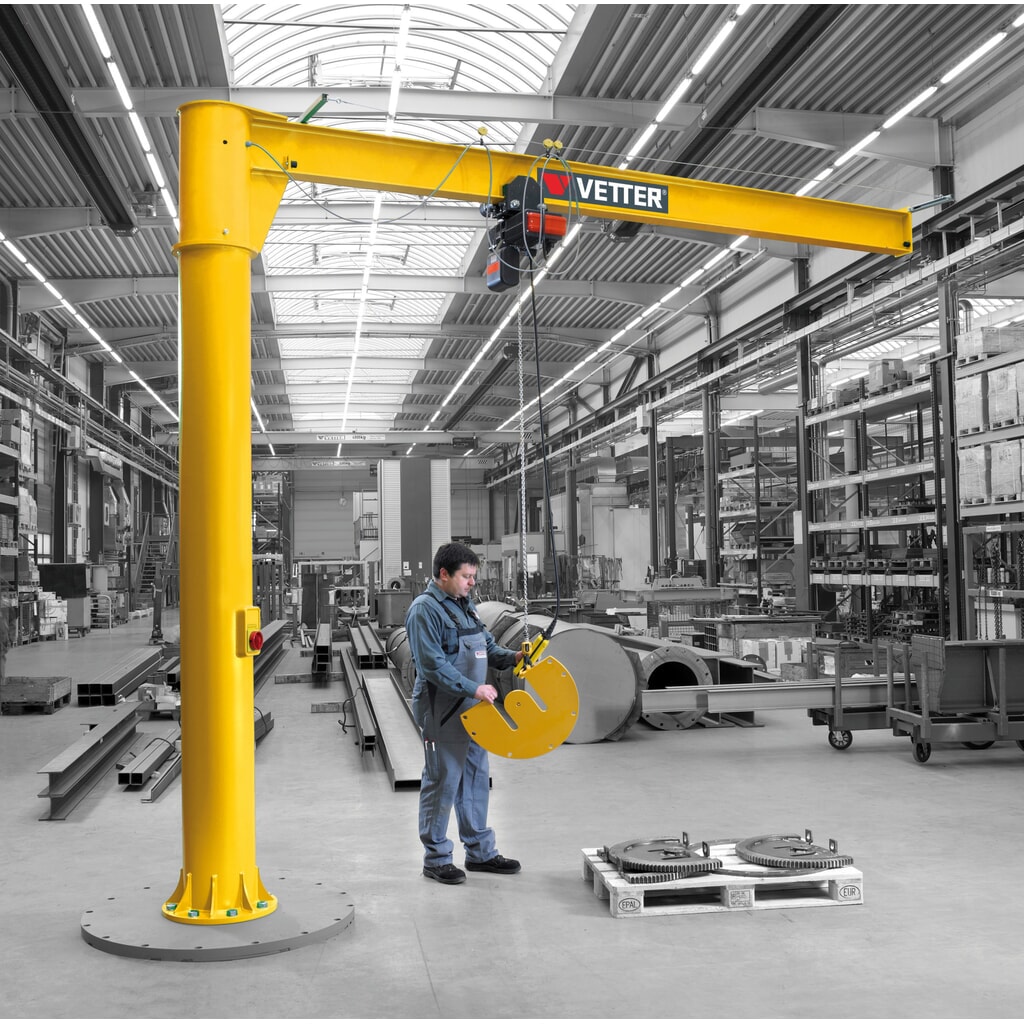 Zwenkkraan VETTER® incl. elektrische takel LIFTKET, kolomuitvoering, 360° zwenkbereik, reikwijdte 3.000 mm, draagvermogen 125 kg Productafbeelding nr. 5: Zwenkkraan VETTER® incl. elektrische takel LIFTKET, kolomuitvoering, 360° zwenkbereik, reikwijdte 3.000 mm, draagvermogen 125 kg