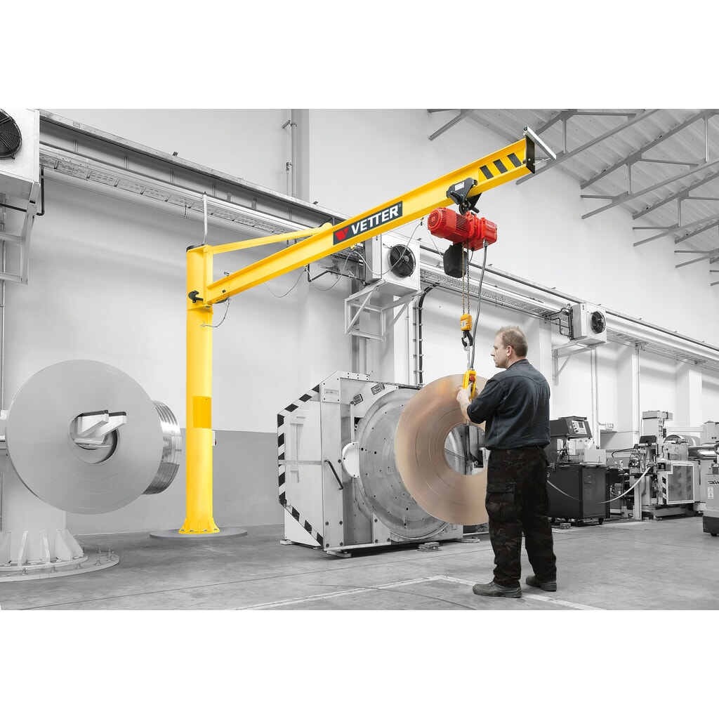 Productafbeelding nr. 4: Zwenkkraan VETTER® incl. elektrische takel LIFTKET, wanduitvoering met spankabel, reikwijdte 3.000 mm, draagvermogen 125 kg