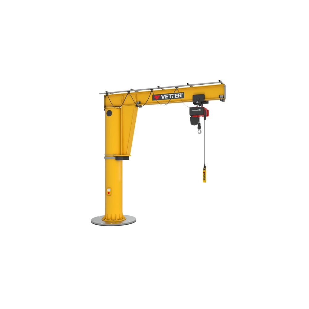 Productafbeelding nr. 4: Zwenkkraan VETTER® incl. elektrische takel LIFTKET, kolomuitvoering, 360° zwenkbereik, reikwijdte 3.000 mm incl. elektrische takel LIFTKET, draagvermogen 125 kg