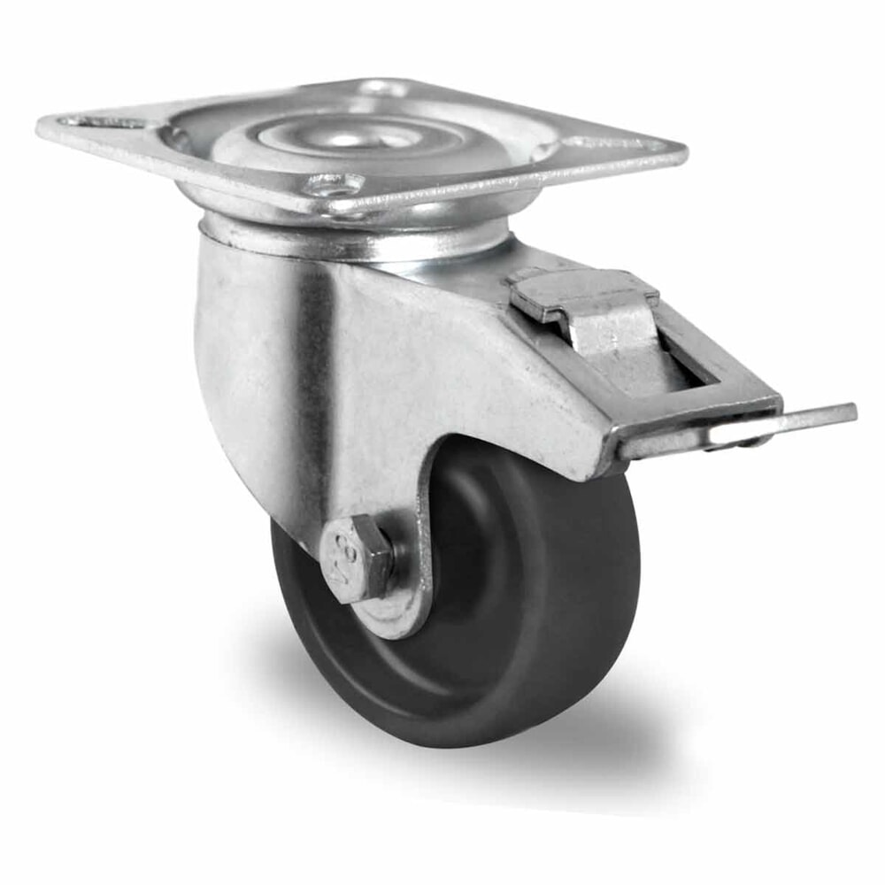 Product afbeelding: Zwenkwiel met volledige vastzetrem ø 50 mm serie P4P4 glijlager